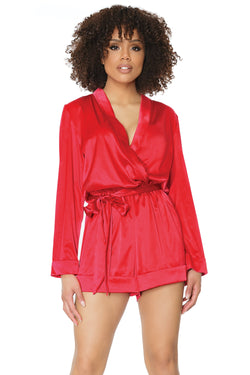 Collection of Red Handed Romper in a gallery layout