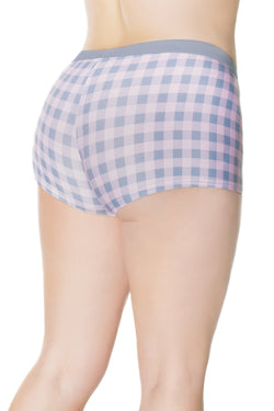 Collection of Plaid About You Booty Shorts in a gallery layout