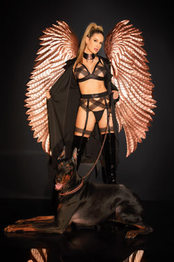 Collection of Total Eclipse Bralette & Leg Harness Set in a gallery layout