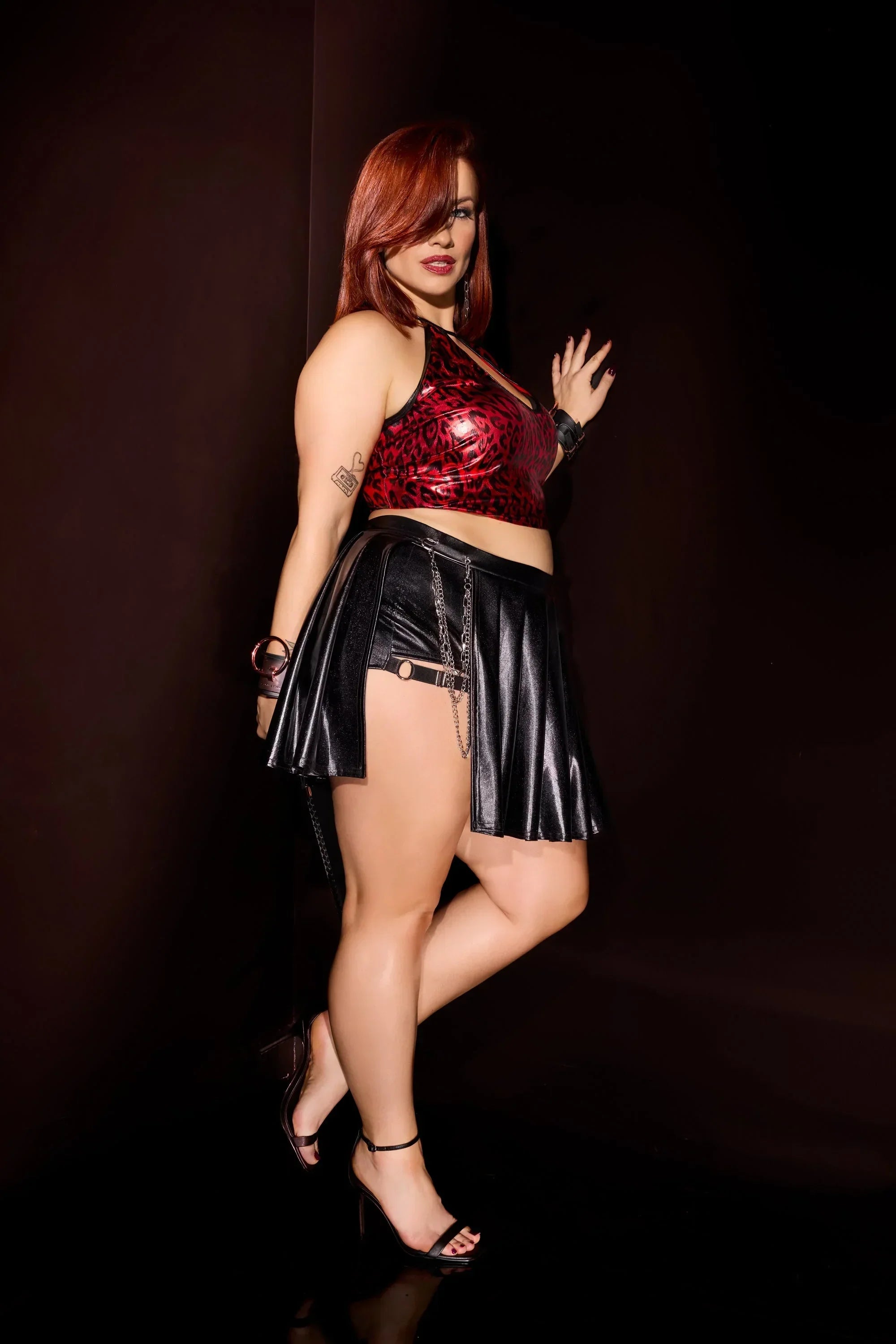 Collection of Leopard Electrix Halter Top in a gallery layout