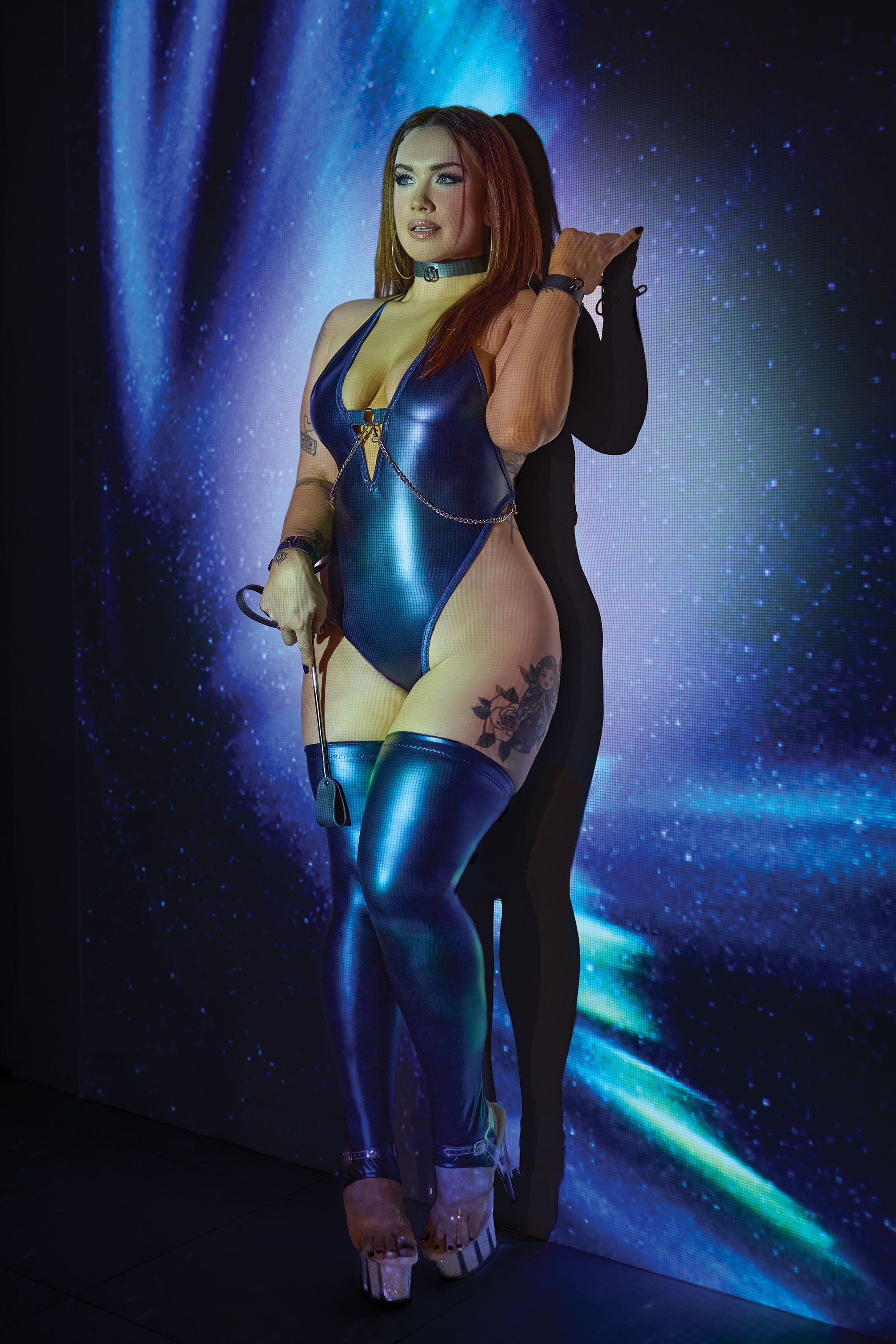 Collection of Midnight Wetlook Teddy in a gallery layout