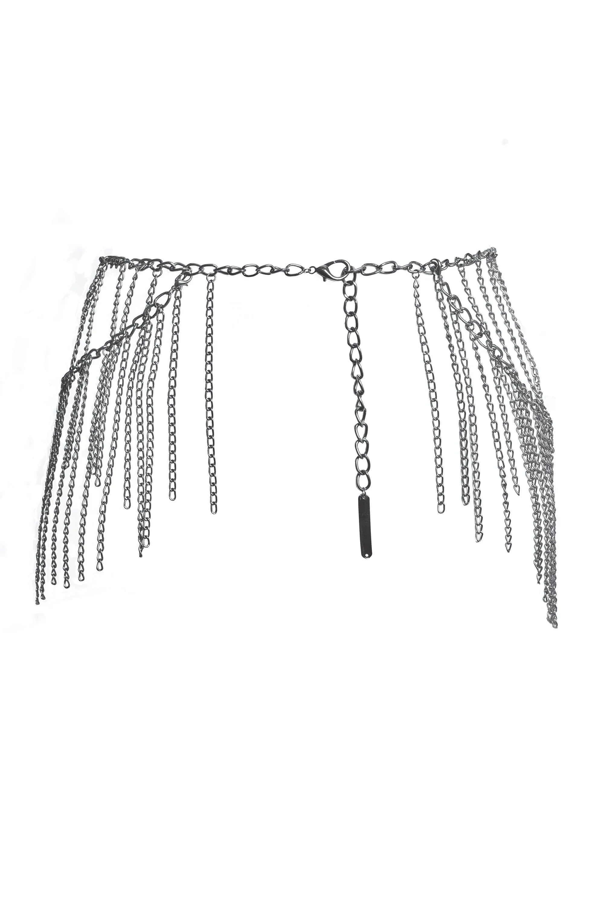 Collection of Gunmetal Glam Chain Belt in a gallery layout