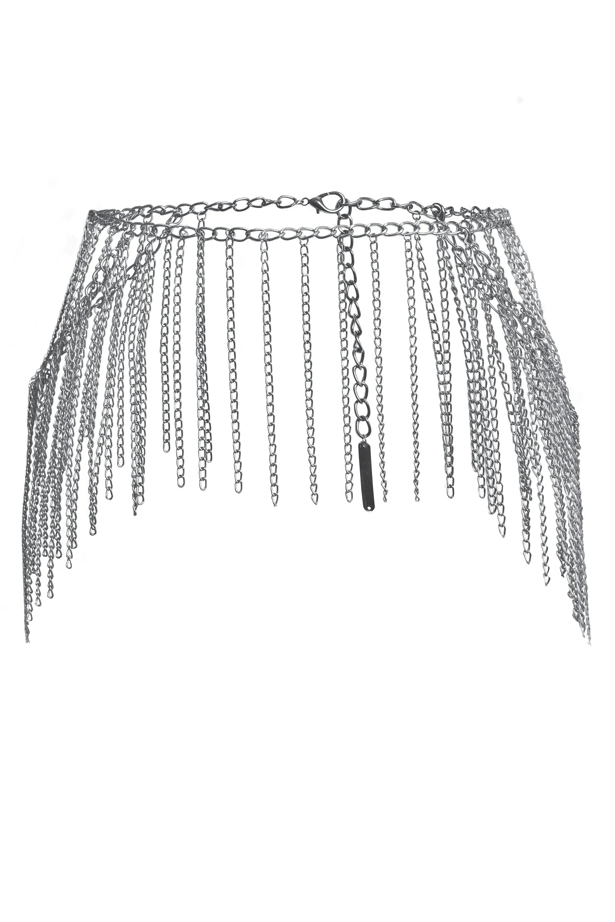 Collection of Gunmetal Glam Chain Belt in a gallery layout