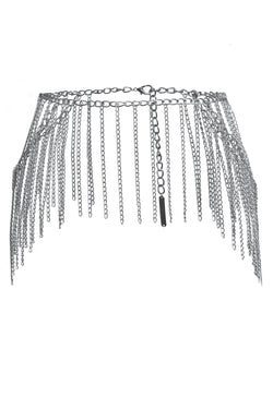 Collection of Gunmetal Glam Chain Belt in a gallery layout