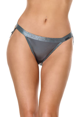 Collection of Gunmetal Glam Chain Panty in a gallery layout