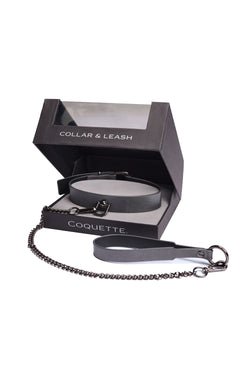 Collection of Gunmetal Glam Collar & Leash in a gallery layout