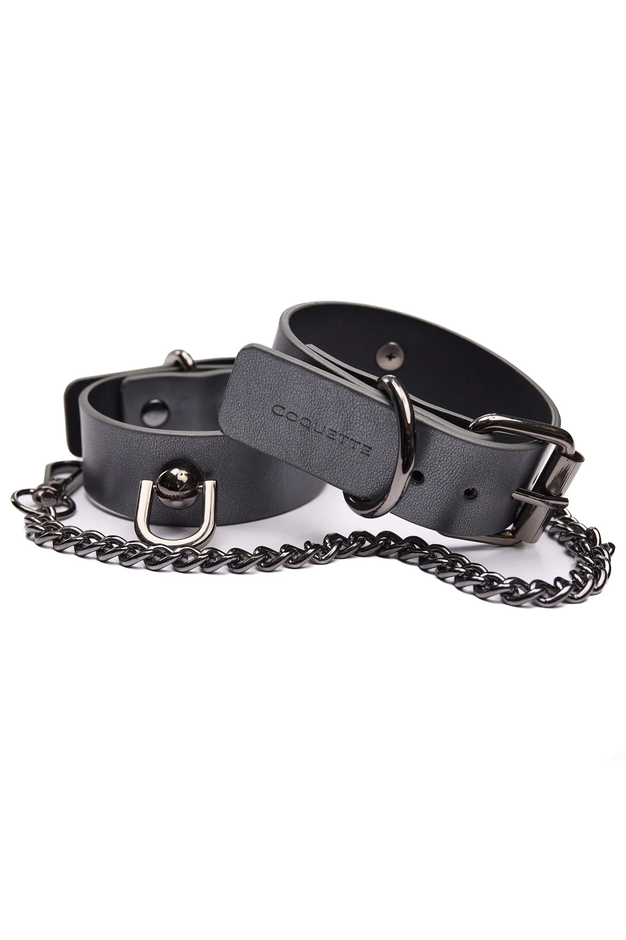 Collection of Gunmetal Glam Handcuffs in a gallery layout