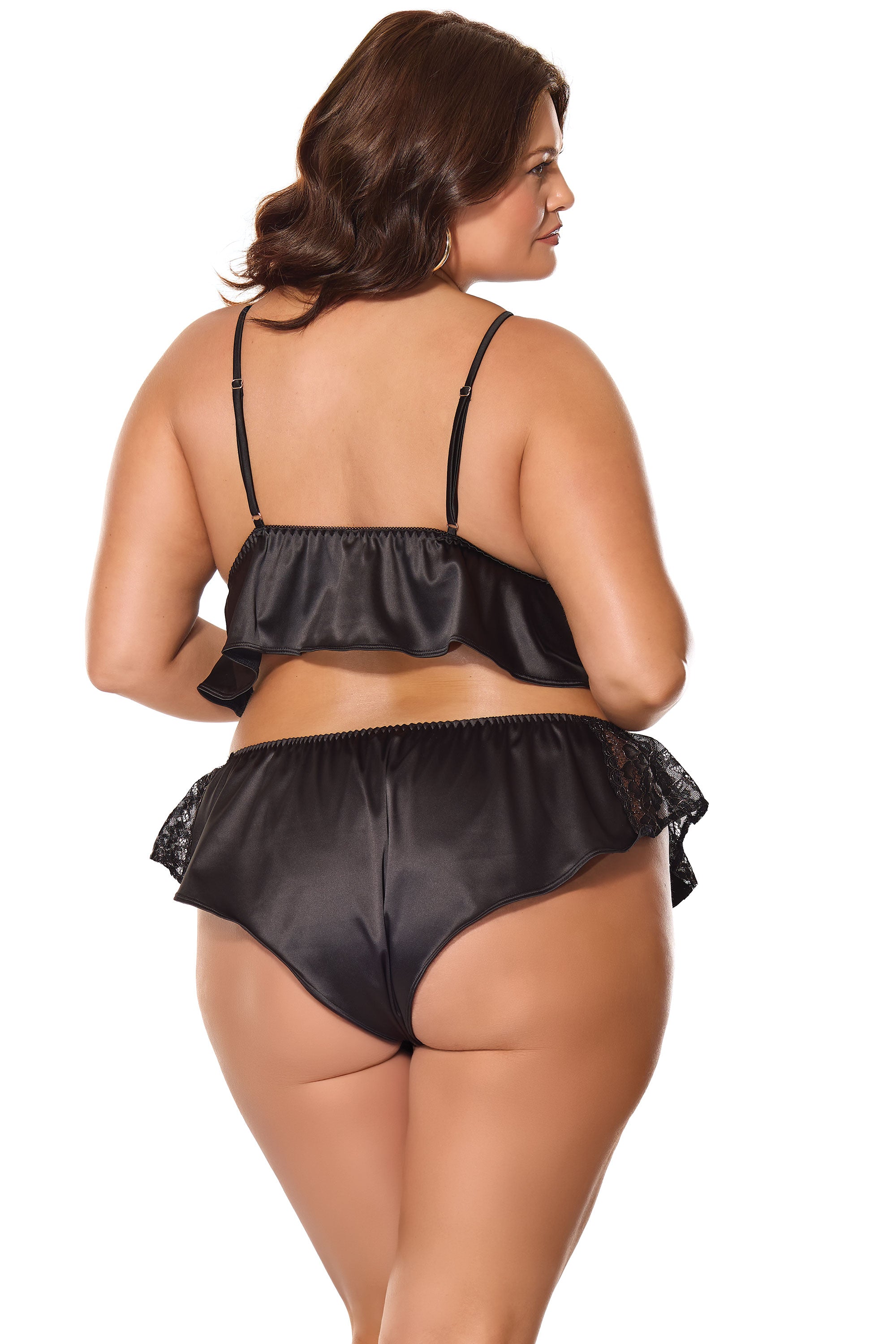 Collection of Kissed By Satin Bralette & Panty in a gallery layout