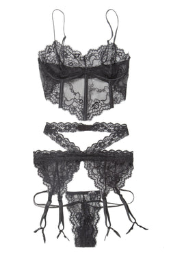 Collection of Elegant Edge Bra & G-String in a gallery layout