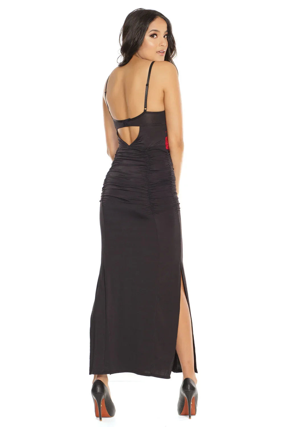 Collection of Embroidered Elegance Gown in a gallery layout